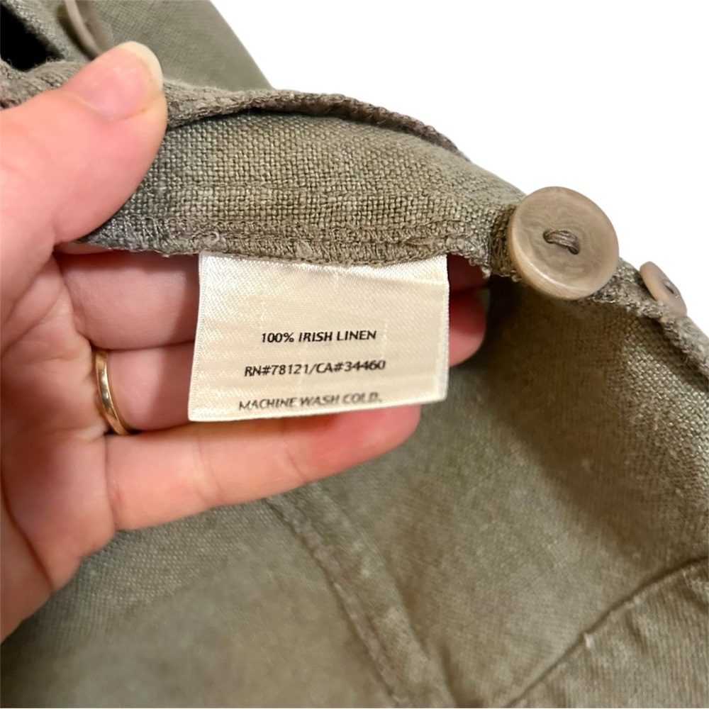 Eileen Fisher Linen Jacket - Picture 4 of 4